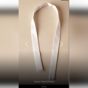 NWOT BHLDN Madeleine Fig Classic Fitted Silk Belt